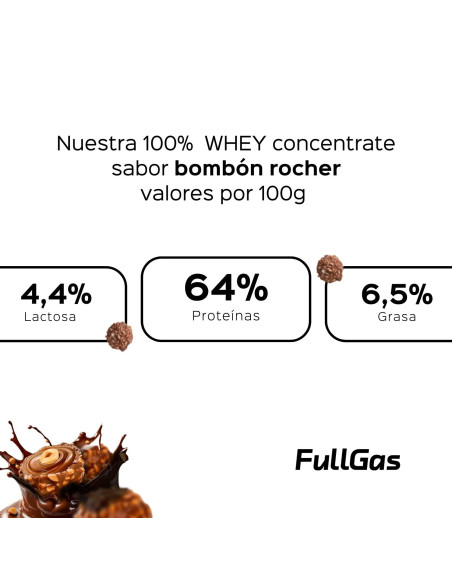 100% De protéines de lactosérum (concentré) - Rocher Bomb - 900g
