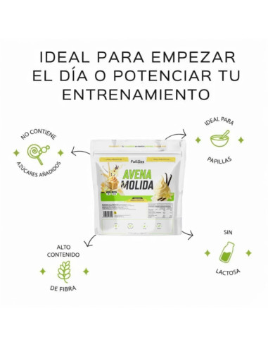 Avena Molida (Harina de avena) - Vainilla smoothie - 1,5kg