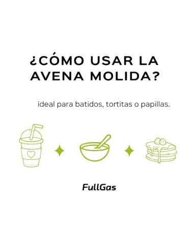 Avena Molida (Harina de avena) - Natural - 1,5kg