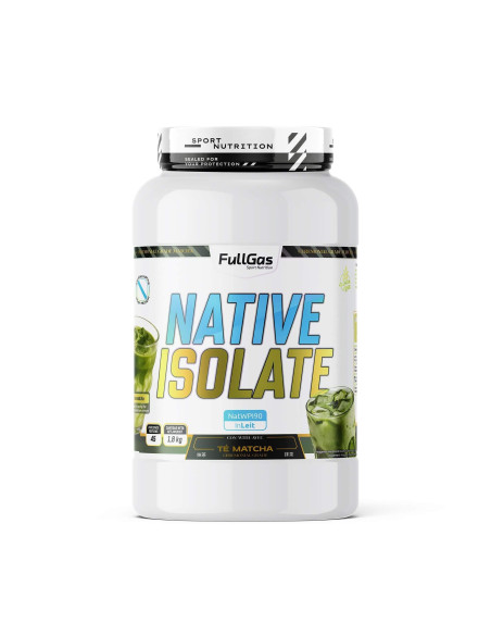 Native Isolate (Whey Nativa) - Sin Edulcorante - Té Matcha - 1,8kg