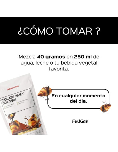 100% Isolate Whey (Aislado) - Croissant Chocolate - 454g