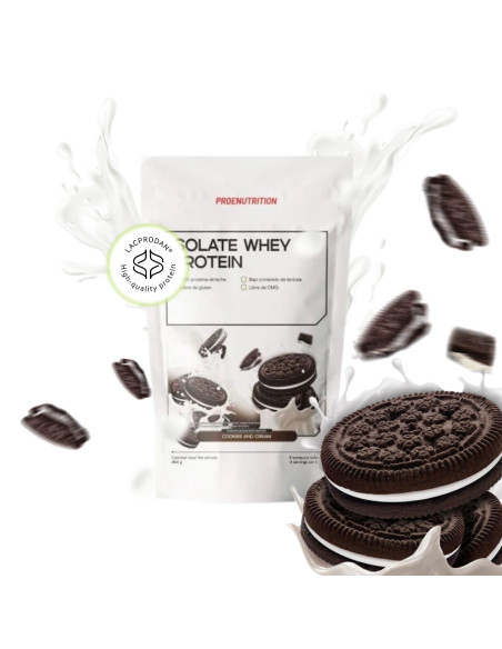 100% Isolat de lactosérum (isolé) - Cookies & Crème - 454g
