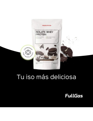 100% Isolate Whey (Aislado) - Cookies & Cream - 454g