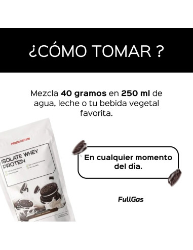 100% Isolate Whey (Aislado) - Cookies & Cream - 454g