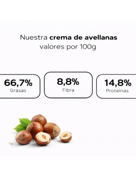 Crema de Avellana ecológica - 100% Pura - 250g