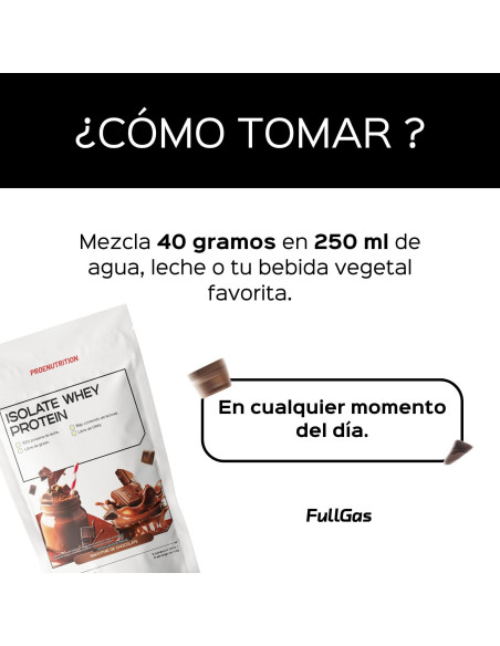 100% Isolate Whey (Aislado) - Chocolate smoothie - 454g