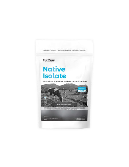 Isolat indigène (natif de lactosérum) - Sans édulcorant - Naturel - 454g