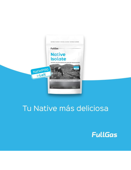 Native Isolate (Whey Nativa) - Sin Edulcorante - Natural - 454g