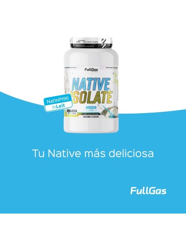 Native Isolate (Whey Nativa) - Sin Edulcorante - Natural - 1,8kg