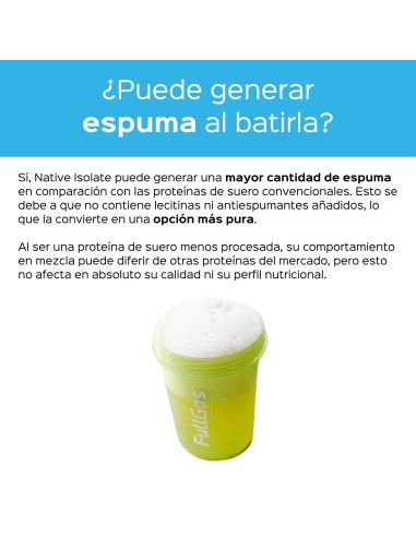 Native Isolate (Whey Nativa) - Sin Edulcorante - Natural - 1,8kg