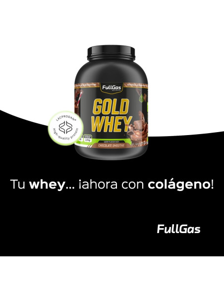 Gold Whey (Whey+Colágeno) - Chocolate smoothie - 1,8kg