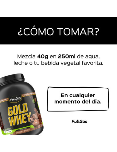 Gold Whey (Whey+Colágeno) - Chocolate smoothie - 1,8kg