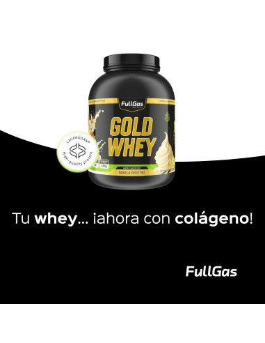 Gold Whey (Whey+Colágeno) - Vainilla smoothie - 1,8kg