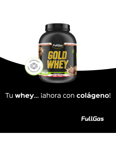 Gold Whey (Whey+Colágeno) - Avellana cream - 1,8kg