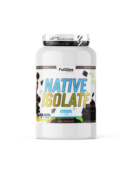 Native Isolate (Whey Nativa) - Sin Edulcorante - Chocolate negro - 1,8kg