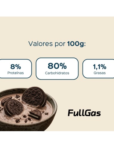 Crema de Arroz (Hidrolizada-Pregelatinizada) - Cookies & cream - 1kg