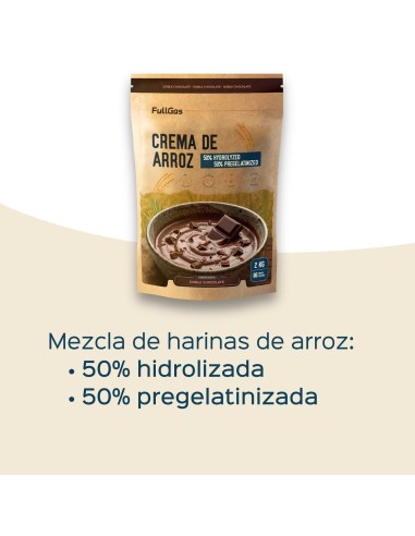 Crema de Arroz (Hidrolizada-Pregelatinizada) - Doble Chocolate - 2kg