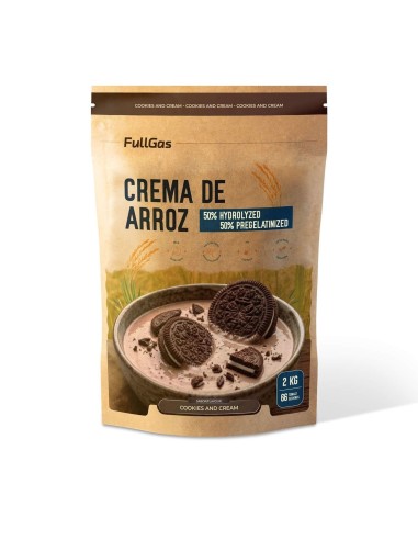 Crème de riz (hydrolysée-Pregélatinisée) - Cookies & Crème - 2kg