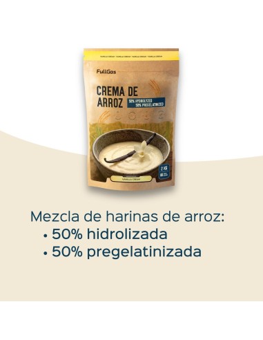 Crème de riz (hydrolysée-Pregélatinisée) - Vanille - 2kg
