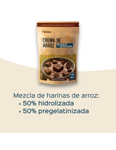 Crème de riz (hydrolysée-Pregélatinisée) - Brownie - 2kg