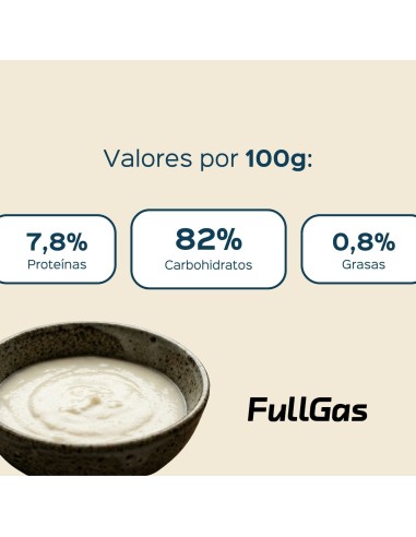 Crema de Arroz (50% Hidrolizada-50% Pregelatinizada) - Natural - 1kg