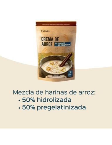 Crema de Arroz (Hidrolizada-Pregelatinizada) - Arroz con leche - 2kg
