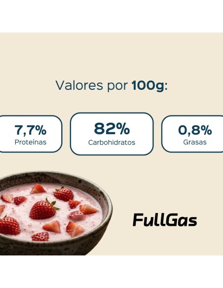 Crème de riz (hydrolysée-Pregélatinisée) - Fraise - 1kg