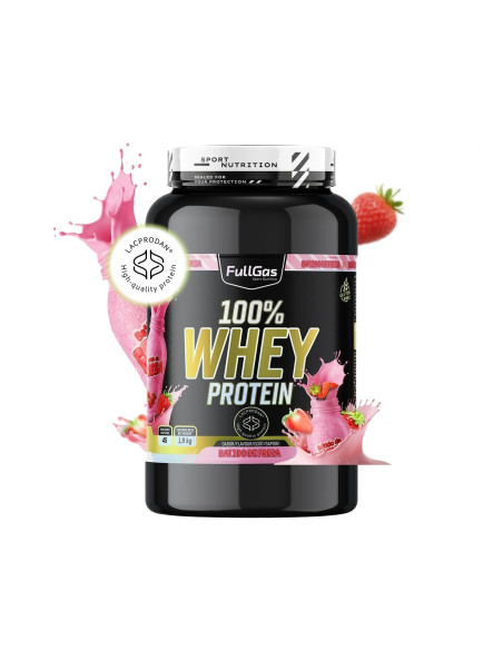 100% Whey Protein (Concentrado) - Batido de fresa - 1,8kg