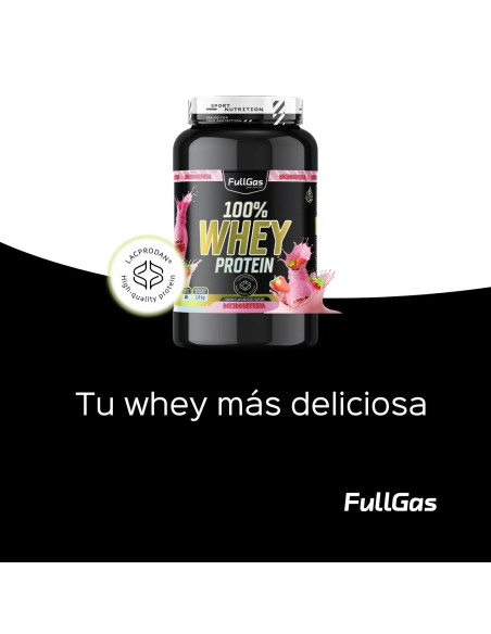 100% Whey Protein (Concentrado) - Batido de fresa - 1,8kg