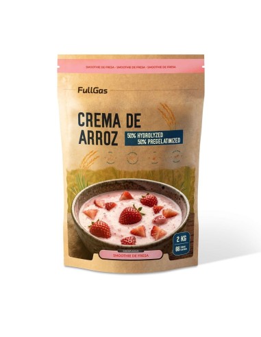 Crema de Arroz (Hidrolizada-Pregelatinizada) - Fresa - 2kg