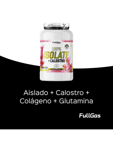 100% Isolate + Calostro - Batido de fresa - 1,8kg