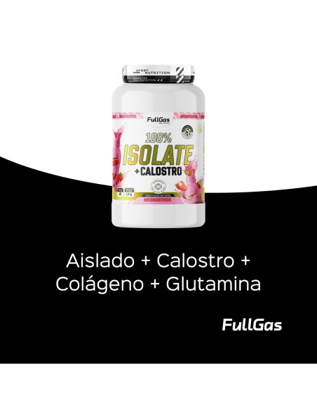 100% Isolate + Calostro - Batido de fresa - 1,8kg