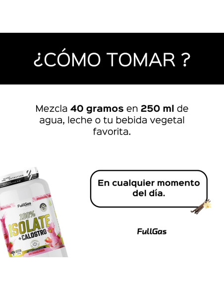 100% Isolat + colostrum - Smoothie à la fraise - 1.8kg