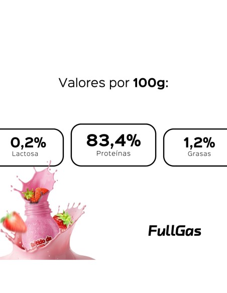 100% Isolat + colostro - Smoothie à la fraise - 900g