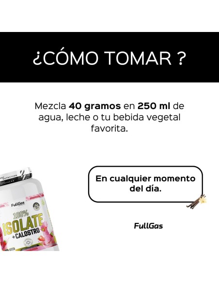 100% Isolat + colostro - Smoothie à la fraise - 900g