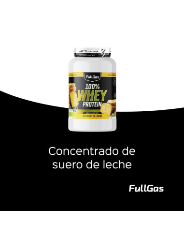 100% Whey Protein (Concentrado) - Bizcocho de Limón - 900g