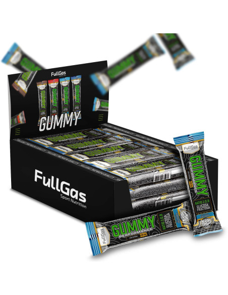 Caja 20x Gummy (Barrita de gominola) - Con cafeína - Piña