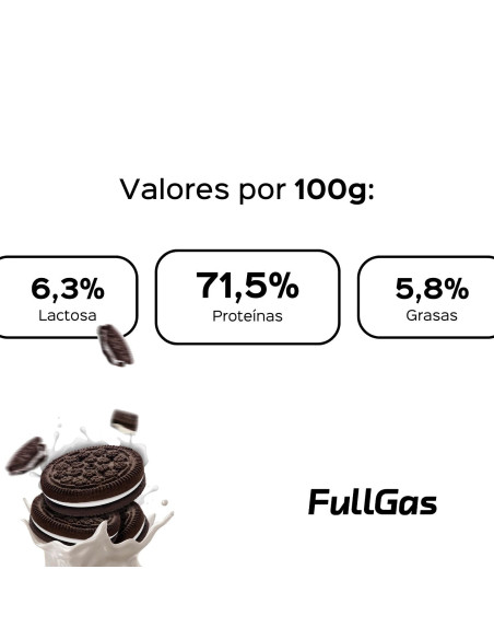 100% De protéines de lactosérum (concentré) - Cookies & Crème - 454g