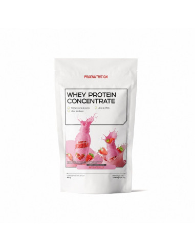 100% Protéine de lactosérum (concentré) - Smoothie à la fraise - 454g