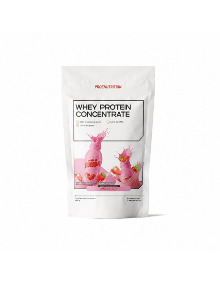 100% Whey Protein (Concentrado) - Batido de fresa - 454g