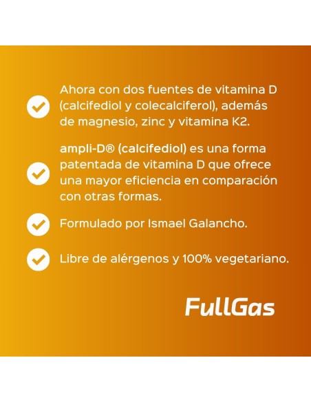 Super Vitamin D con Magnesio + Zinc + K2 - Cápsulas - 30 tomas