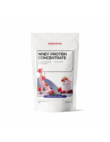 100% Whey Protein (Concentrado) - Yogur Frutas del Bosque - 454g