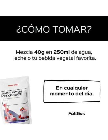 100% Whey Protein (Concentrado) - Yogur Frutas del Bosque - 454g