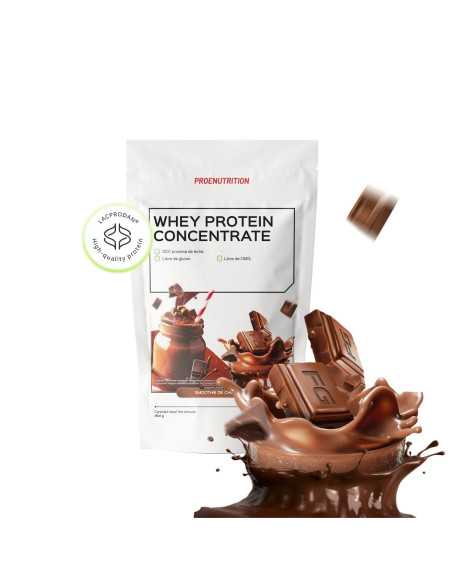 100% Protéine de lactosérum (concentré) - Smoothie au chocolat - 454g