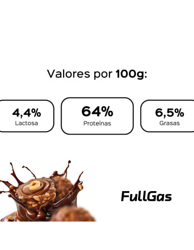 100% Whey Protein (Concentrado) - Bombón Rocher - 454g