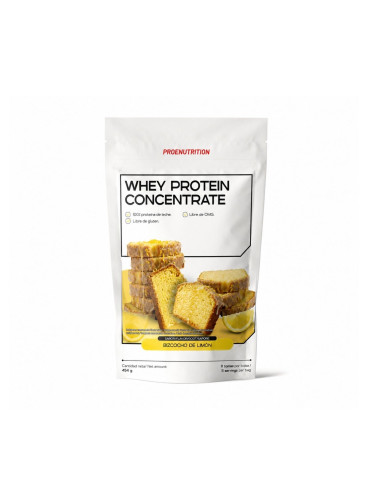 100% Whey Protein (Concentrado) - Bizcocho de Limón - 454g