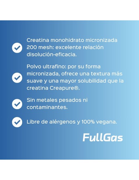 Créatine monohydrate de 200 mailles en poudre - Blue Ice Tropical - 250g