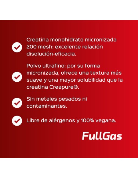 Creatine Monohydrate 200 poudre de maille - Fruits rouges - 250g