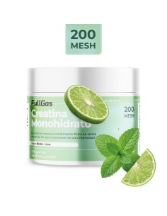 Creatina Monohidrato 200 Mesh en polvo - Menta/Lima - 250g 2