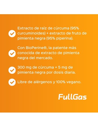 Curcuma avec poivre noir (Bioperine®) - Capsules - 60 coups